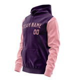 Custom Purple Light Pink Hoodie 0707212107B31721