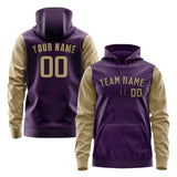 Custom Purple Light Khaki Hoodie 0707252507B31725