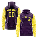 Custom Purple Light Yellow Hoodie