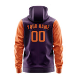 Custom Purple Orange Hoodie 0707282807B31728