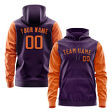 Custom Purple Orange Hoodie