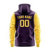 Custom Purple Gold Hoodie 0707303007B31730