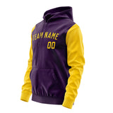 Custom Purple Gold Hoodie 0707303007B31730