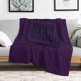Custom Purple Steel Blue Blanket
