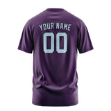 Custom Purple Light Blue T-Shirt