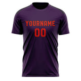 Custom Purple Orange Red Soccer Jersey