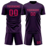 Custom Purple Pink Soccer Set