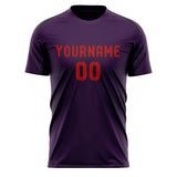 Custom Purple Red Soccer Jersey