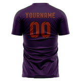 Custom Purple Coral Red Soccer Jersey