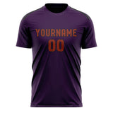 Custom Purple Coral Red Soccer Jersey