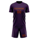 Custom Purple Coral Red Soccer Set