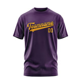 Custom Purple Yellow T-Shirt