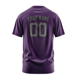 Custom Purple Dark Grey T-Shirt