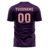 Custom Purple Light Pink Soccer Jersey