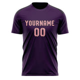 Custom Purple Light Pink Soccer Jersey