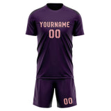 Custom Purple Light Pink Soccer Set