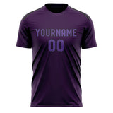 Custom Purple Light Purple Soccer Jersey