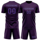 Custom Purple Light Purple Soccer Set