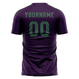 Custom Purple Blue Green Soccer Jersey