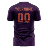 Custom Purple Copper Rose Soccer Jersey