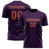 Custom Purple Copper Rose Soccer Jersey