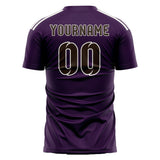 Custom Purple Brown Soccer Jersey