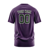Custom Purple Dark Green T-Shirt