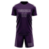 Custom Purple Purple Soccer Set