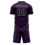 Custom Purple Navy Soccer Set