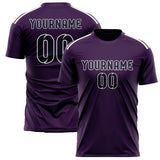 Custom Purple Navy Soccer Jersey