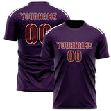 Custom Purple Crimson Red Soccer Jersey