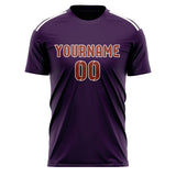 Custom Purple Coral Red Soccer Jersey