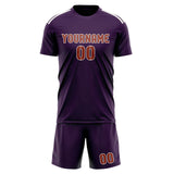 Custom Purple Coral Red Soccer Set