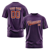 Custom Purple Coral Red T-Shirt
