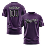 Custom Purple Black T-Shirt