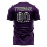 Custom Purple Dark Grey Soccer Jersey