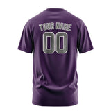 Custom Purple Dark Grey T-Shirt