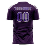 Custom Purple Light Purple Soccer Jersey