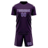 Custom Purple Light Purple Soccer Set
