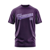 Custom Purple Light Purple T-Shirt