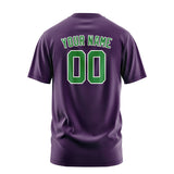 Custom Purple Emerald Green T-Shirt