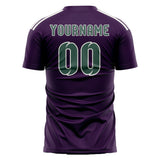 Custom Purple Blue Green Soccer Jersey
