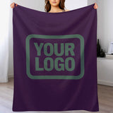Custom Purple Teal Blanket