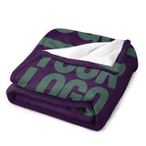 Custom Purple Teal Blanket