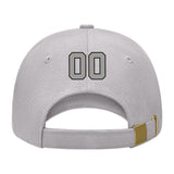 Custom Gray Light Green Hat 07B21704