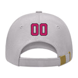 Custom Gray Light Pink Hat 07B21713