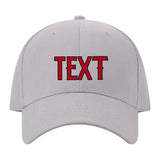 Custom Gray Crimson Red Hat