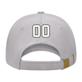 Custom Gray Pale Ice Blue Hat 07B21718