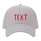 Custom Gray Crimson Red Hat