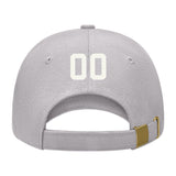 Custom Gray Pale Ice Blue Hat 07B21818